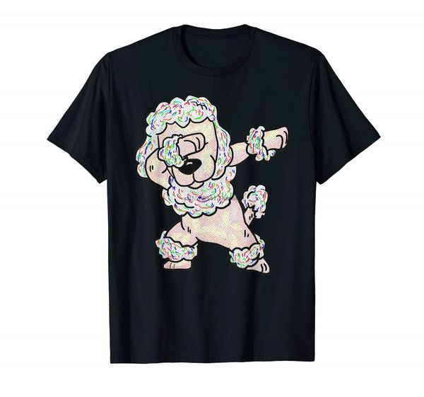 

cute dabbing poodle dog funny puppy dab dance pet gift t-shirt