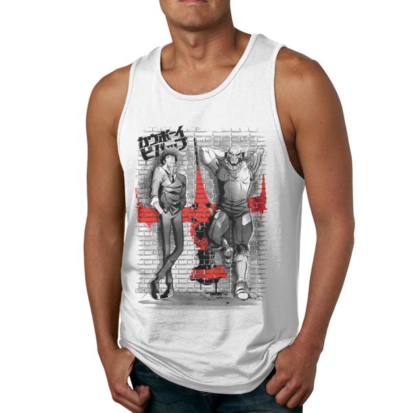 

summer cowboy bebop space bounty hunter natural cotton tank high-q classic round neck tank