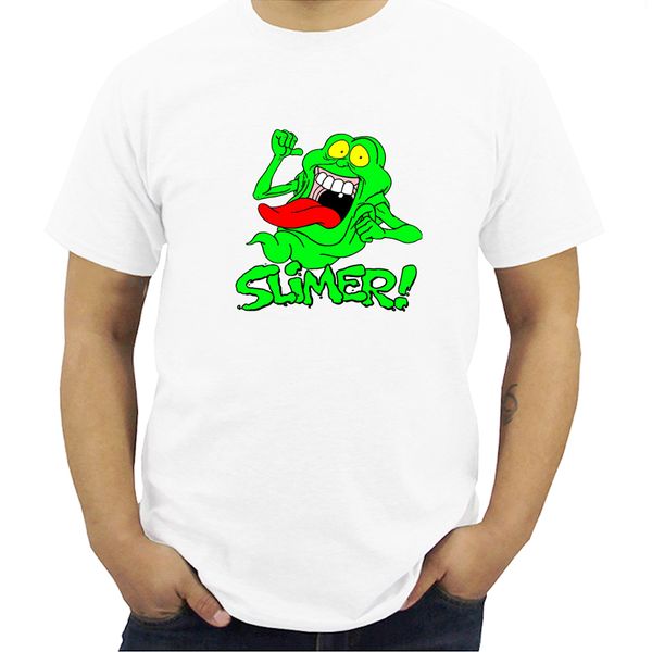 

ghostbusters рубашка, slimer премиум graphic t-shirt s-5л мужская мода смешные футболки с коротким рукавом o-образным вырезом топы tee футбо