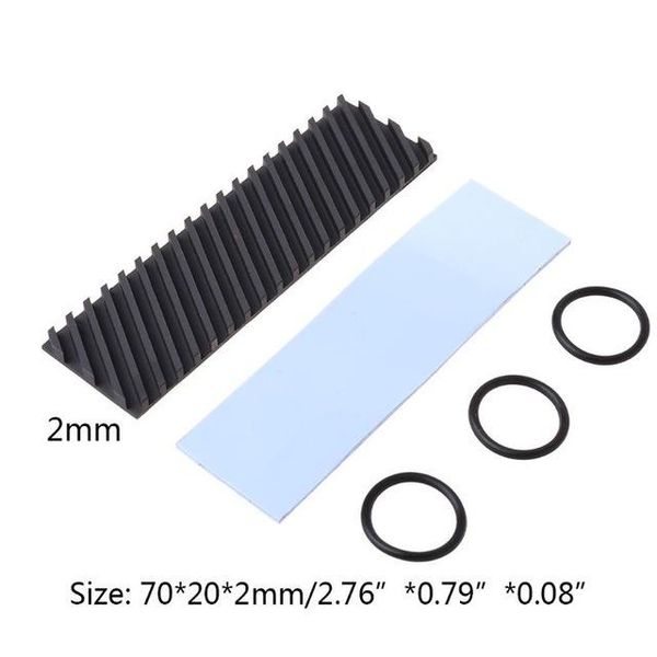 

heap fans & cooling chute/grid 1.5/2/3/4mm pure copper graphene heatsink m.2 ngff 2280 pci-e nvme ssd thermal pad cooler for computer lap