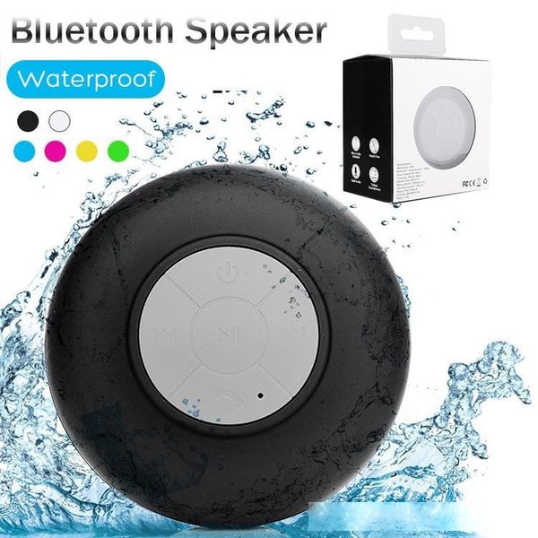 

mini portable subwoofer shower waterproof wireless bluetooth speaker car handsreceive call music suction mic for iphone samsung package