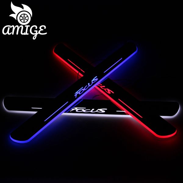 

led car pedal light sill pathway welcome scuff light for focus 2012-2014 2020 2020 door moving customize pedal lights