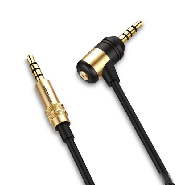 

cgjxs joyroom aux cable 3 .5mm electroplated audio plug male to male audio cable 1m stereo car extension cable for digital device