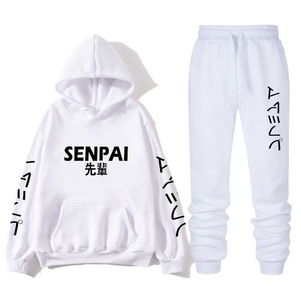 

men's fashion 2020 hoodie, sweatshirt + sports pants, casual long sleeve thick clothing and mens set, Black