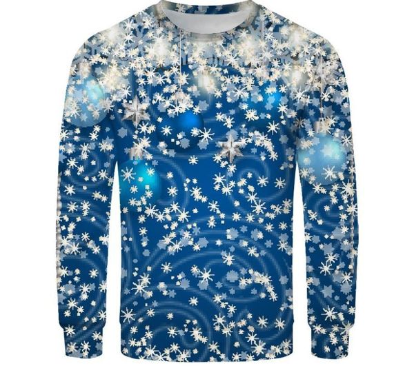 

clothes sweatshirt christmas spring men women couple s fashion red plus size 3d printing long sleeve sweatershirt 003, White;black