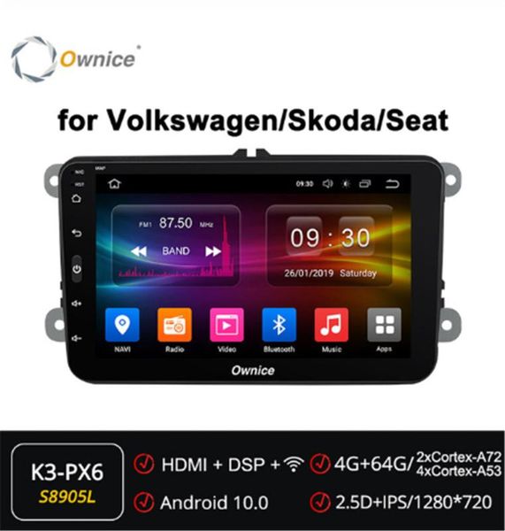 

ownice octa core android 10.0 car radio gps forvolkswagen cc 5 6 eos sharan auto audio head unit system
