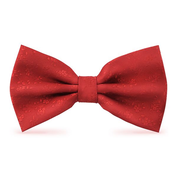 

2020 new fashion men's bow ties for wedding double fabric red flower pattern bowtie banquet party butterfly tie with gift box, Black;gray