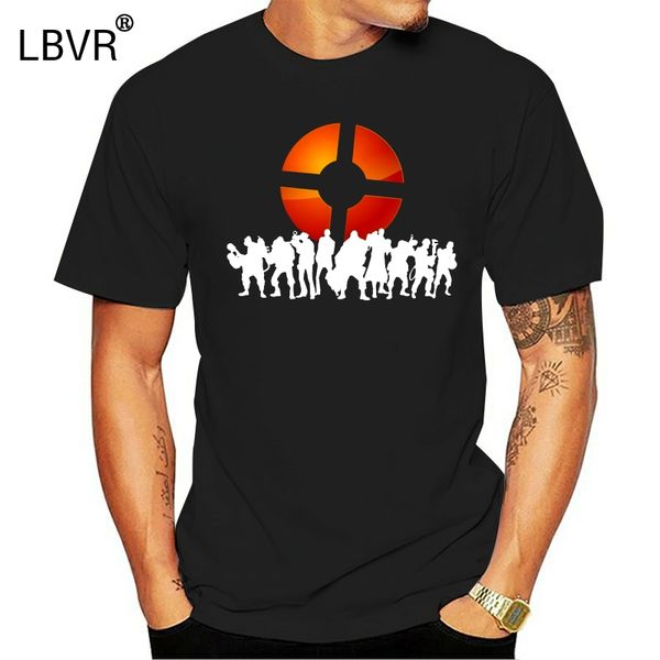 

men t shirt team fortress 2 logo t shirt black funny t-shirt novelty tshirt men