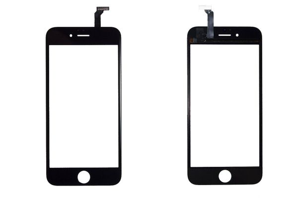 

100pcs touch panel screen digitizer glass lens for iphone 6 6s plus balck and white replacement ing