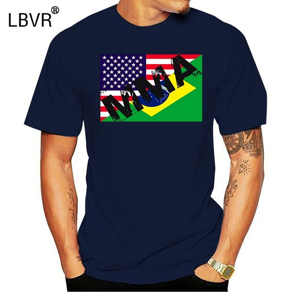 

2020 summer funny men tee shirt usa brazil t shirt mixed martial art tee