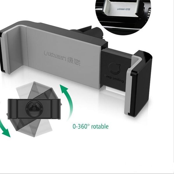 

new ugreen universal car phone holder air vent mount gps stand 360 adjustable mobile phone holder for samsung s6 htc