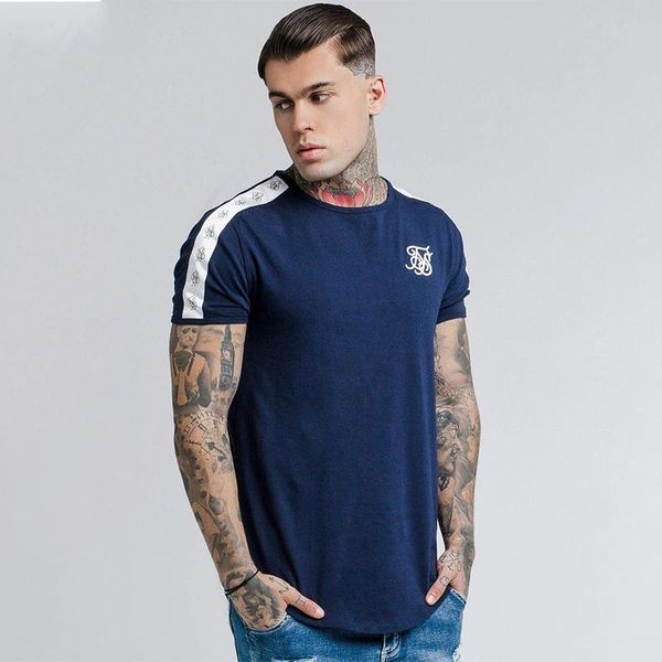 

футболка мужчины шелк casual male tshirts siksilk hip hop мужские футболки streetwear марка одежда tee tops сик шелкового men tshirt, White;black