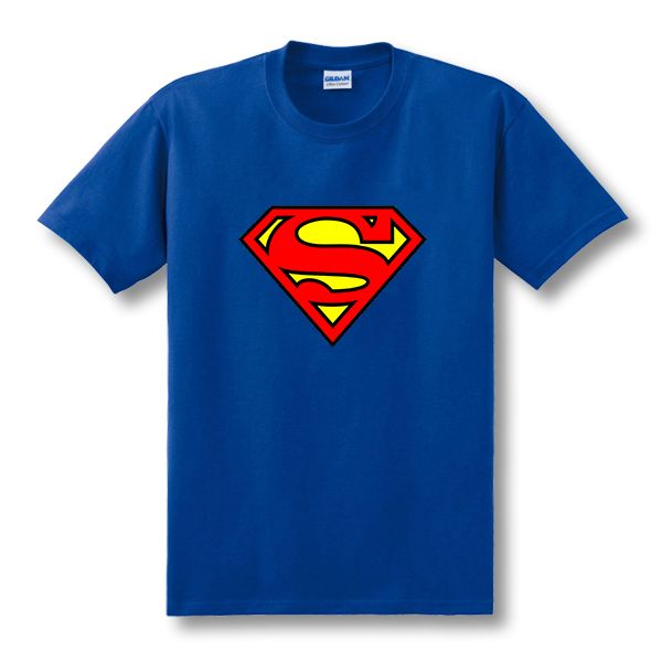 

2019 new summer superman t shirt men custom printed o neck short sleeve t-shirt tees size xs-2xl