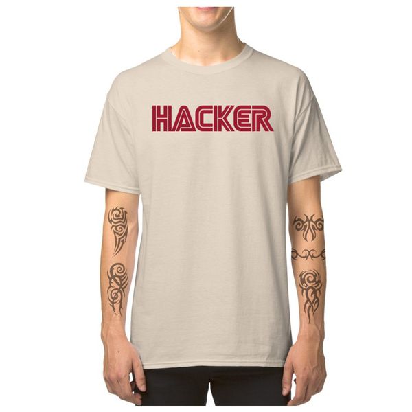 

hacker 100% cotton men t-shirt short sleeve geek summer camisa tee shirt programmer streetwear letter print