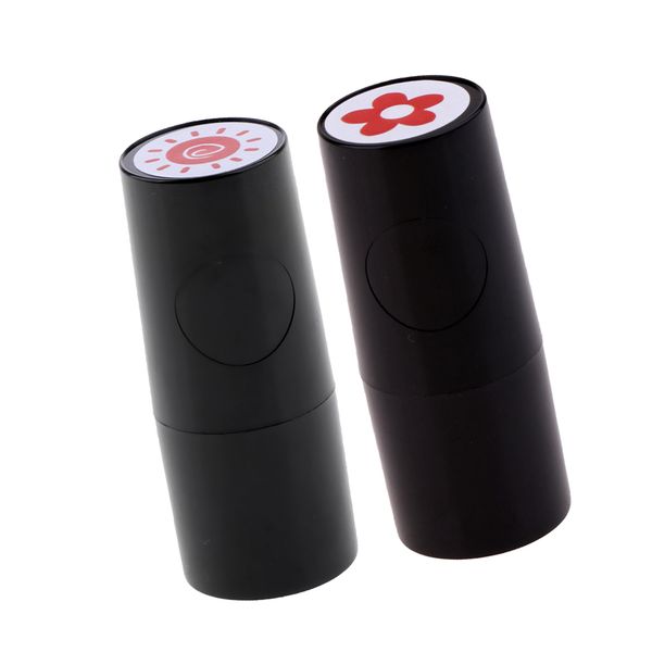

2pcs sun flower shaped мяч для гольфа маркер стампер stamp с несмываемыми чернилами - продолжительный быстрый сухой