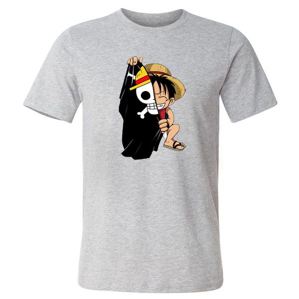 

one piece luffy tshirt casual men t shirt summer homme o-neck streetwear man t-shirt cotton male clothes anime funny tees