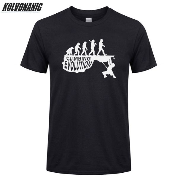 

summer 2019 novelty gift birthday climb evolution funny print men t shirt cotton o-neck short sleeve cool oversized t-shirts top