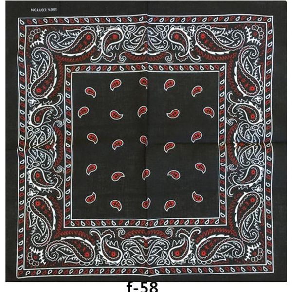 

f-51-f-106 100% cotton headtie square scarf bandana hip hop black paisley headwear hair band scarf neck wrist wrap band bbywcx