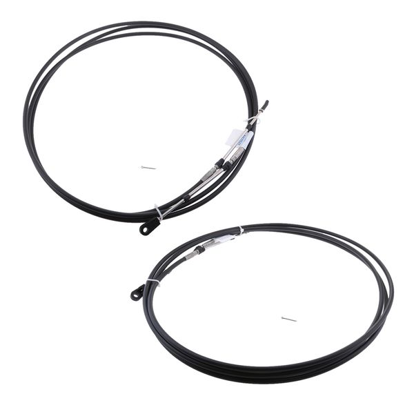 

2pcs universal throttle cable black for marine boat motor control lever 21ft