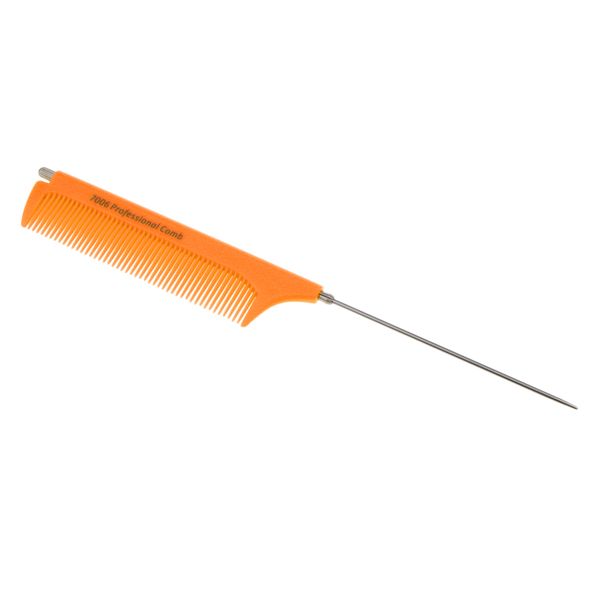 

salon pin tail tip hairstyling hairdressing pick pointed hair comb, Silver