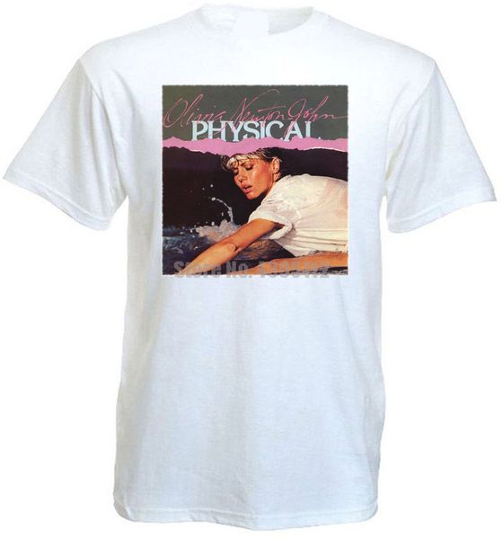 

olivia newton john physical v2 t-shirt white poster all sizes s...5xl