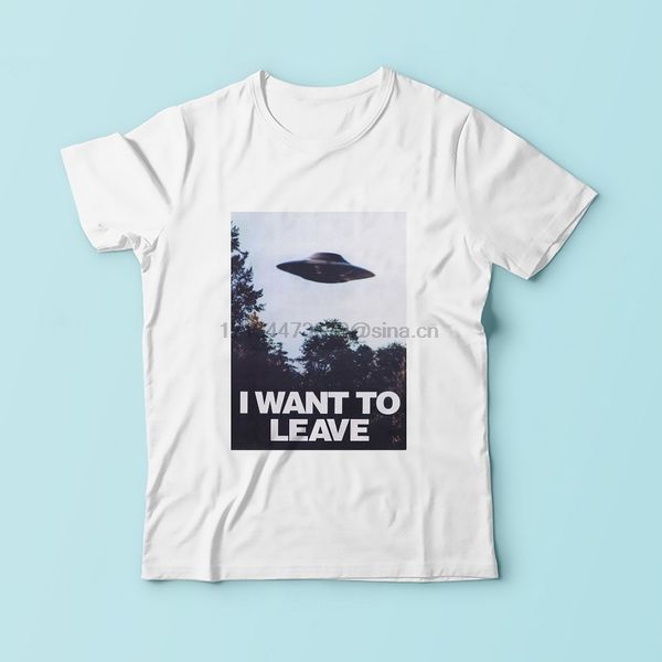 

i want to leave design t shirt men jollypeach new white casual plus size tshirt homme alien ufo funny t shirt no glue feeling