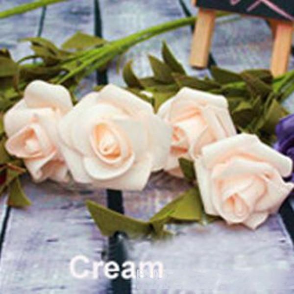 

artifical rose flowers 5 heads pe bouquet flores wedding party festive home party decorative flowers supplies wholesale 0060fl