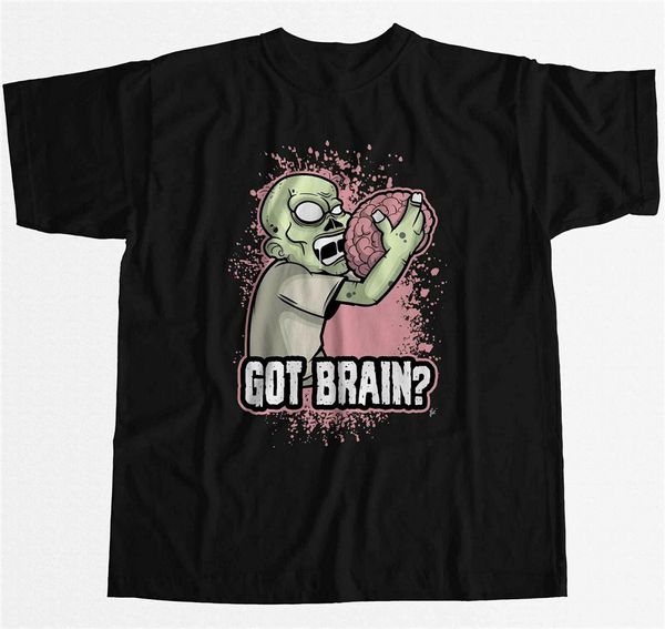 

got brain brain eating zombie ready to eat mens t-shirt streetwear tee shirt
