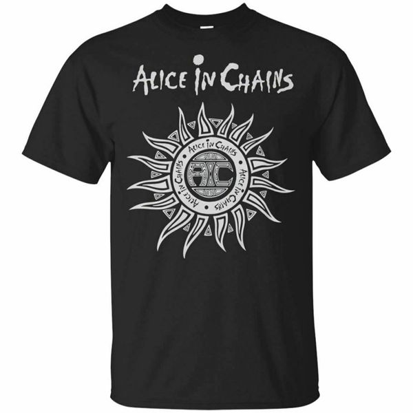 

alice in chains sun t-shirt black, navy men's tee shirt short sleeve s-5xl customize tee shirt