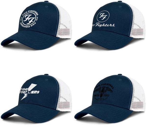 

foo fighters logo bullet wings mens and women trucker cap design fitted customsports fashion baseball team trendy personalised hats band, Blue;gray