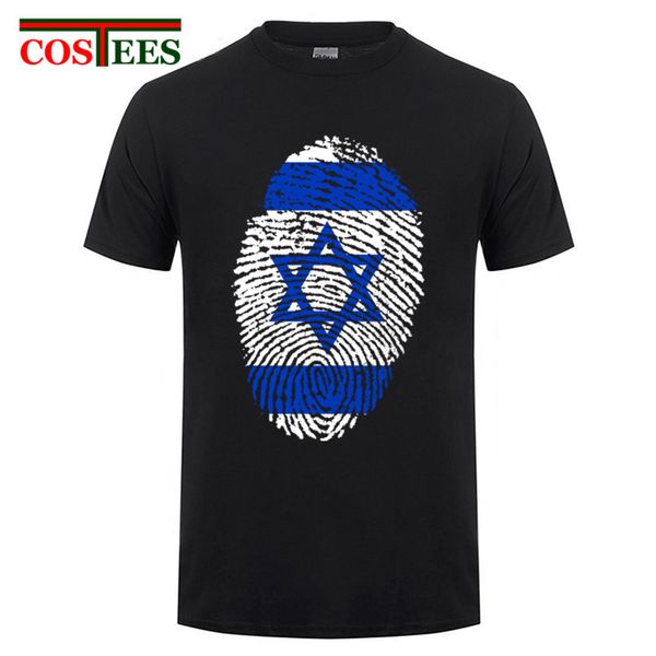 

дешевая promotion израиль флаг fingerprint мужских футболки женщина с короткими рукавами o шеи премиум хлопка мужской slim fit тис рубашка у