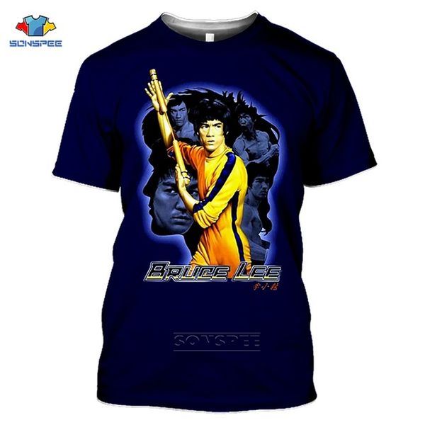 

gung fu king bruce lee men summer sport jeet kune founder homme 3d print shirts plus size humor harajuku men clothing