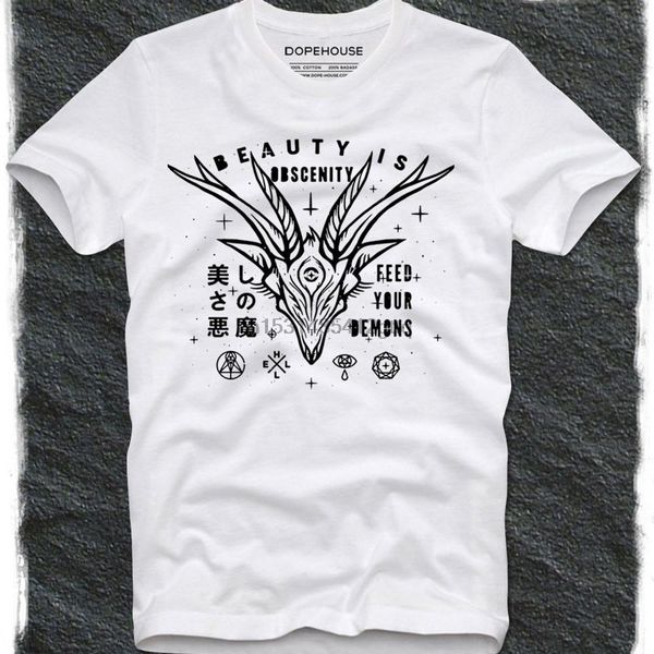 

t shirt beauty is obscenity feed your demons goth gothic