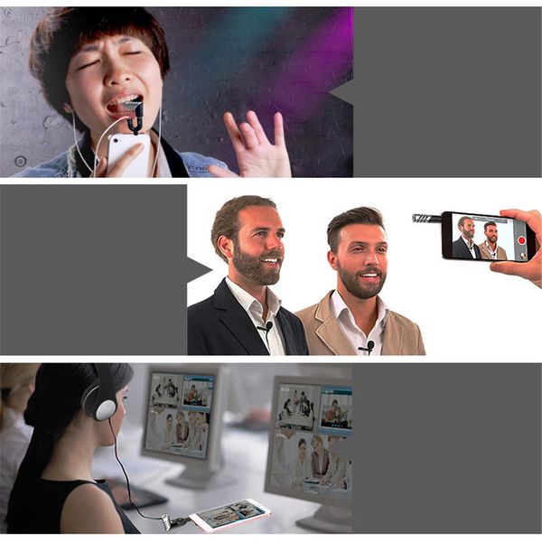 

directional adjustable condenser microphone stereosupport ios android device