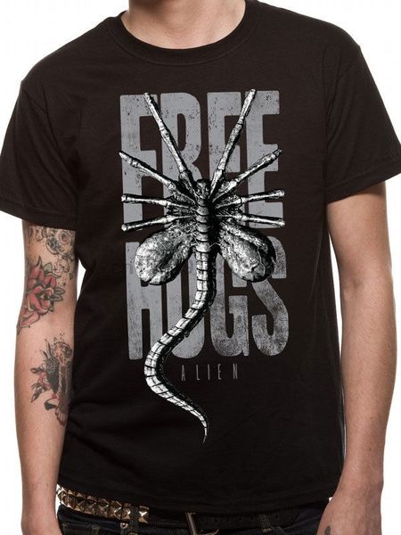 

чужеродный free hugs xenomorph рипайте prometheus официальной черную мужские футболки (1