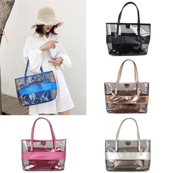 

2020 fashion casual versatile women solid transparent wild cute messenger shoulder bag handbag 50