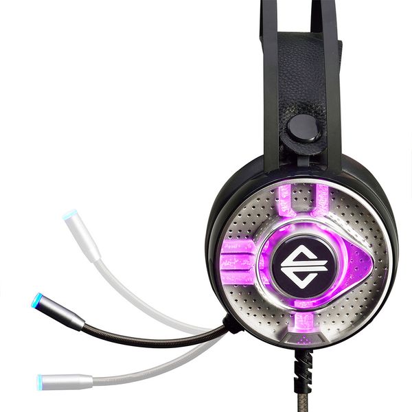 

3.5mm gaming headset headphone w/ microphone and led light for playstation 4