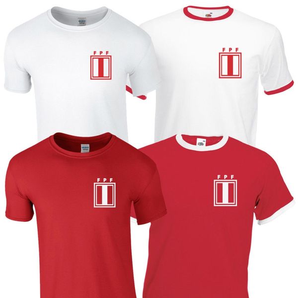 

sport selling clothing male peru retro tshirt tee 2019 national soccers footballer kit mens kids print tee shirt homme