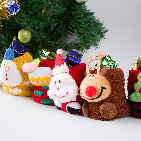 

baby christmas socks baby socks with soft soles infant sock newborn winter floor shoes anti slip soft snowflake, Pink;yellow