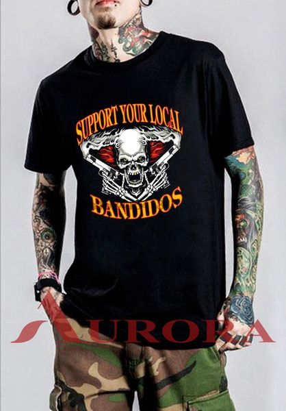 

bandidos mc shirt support your local bandidos new men black t-shirt s - 3xl
