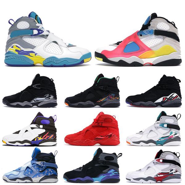 

discount new snowflake multi color 8 8s mens basketball shoes bugs bunny aqua south beach three peat tinker chrome playoffs trai