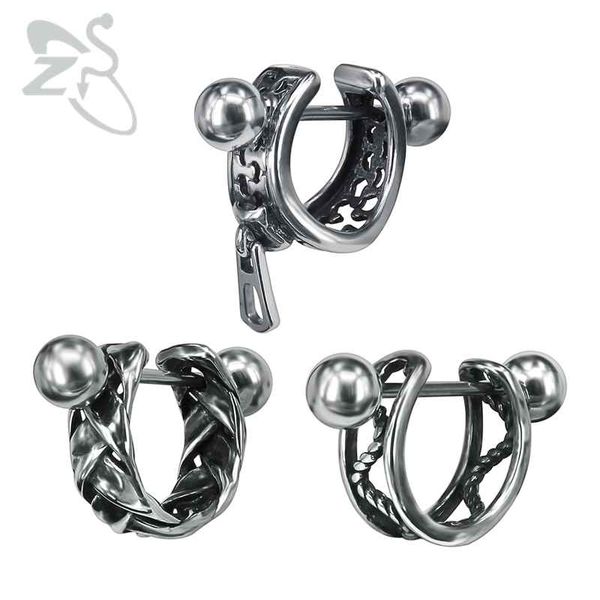 

1 pari punk round earrings circle men earring stainless steel brincos small ear piercing earrings fashion jewelry piercing aros, Golden;silver