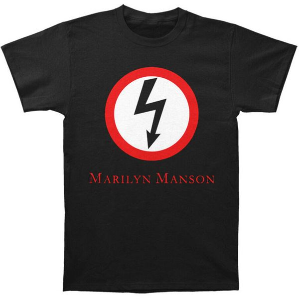 

authentic marilyn manson classic bolt slim-fit t-shirt s m l xl 2xl new text