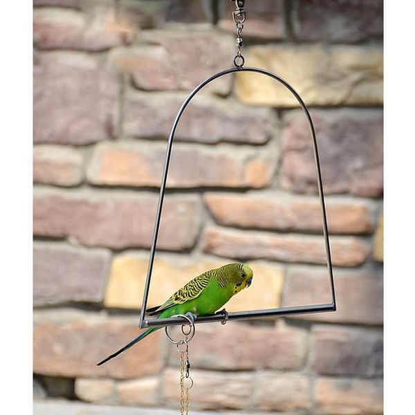 

birds perch parrots hanging swing cage pendant toys stand holder