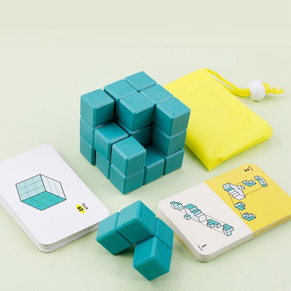 

montessori educational kids toys puzzle game for exericising children's space thinking and hands-on ability y200317