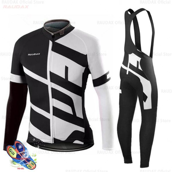 

fall 2020 cycling outfit professional team mtb cycling outfit summer long sleeve ironman triathlon mountain bike raudax, Black;blue