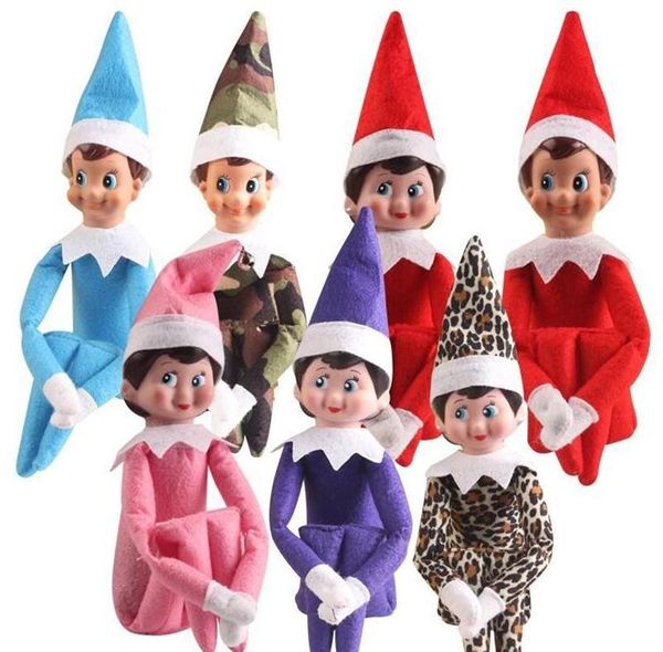 

10 styles christmas elf doll plush toys elves santa dolls clothes on the shelf for christmas gift ing
