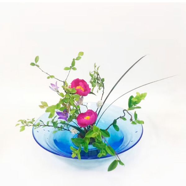 

large japanese ikebana suiban vase flower tray flower arrangment holder