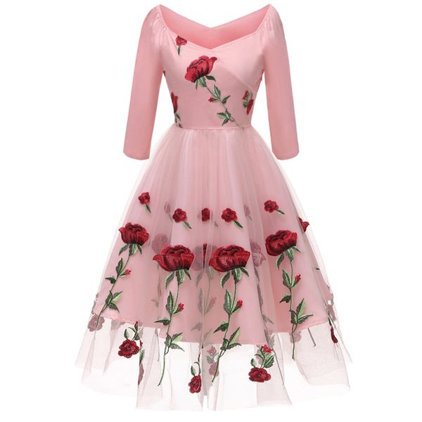 

casual dresses wywan vintage dress 2021 shoulder summer women female loose spaghetti strap mesh ladies party clothing, Black;gray