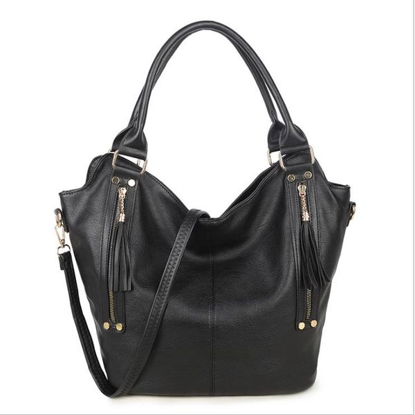 

black purse fashion new tote bag quality woolen pearl women's handbag